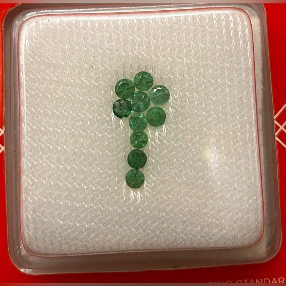 Natural Emerald 1.06 cts. Vivid Green Colombian Loose Gemstones Luxury Gift - Picture 3 of 4